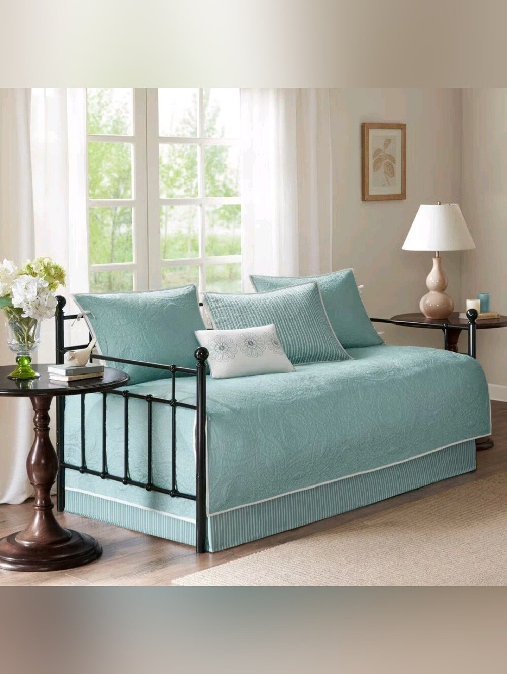 Madison Park Blue Natalie 6pc Daybed Cover Set - Picture 1 of 10